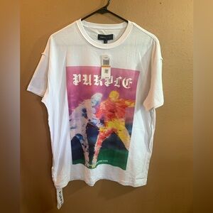 Purple Brand Endure til the End White Graphic T-Shirt NWT S